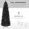 Best Choice Products Black Artificial Holiday Christmas Pencil Tree w/ Metal Base